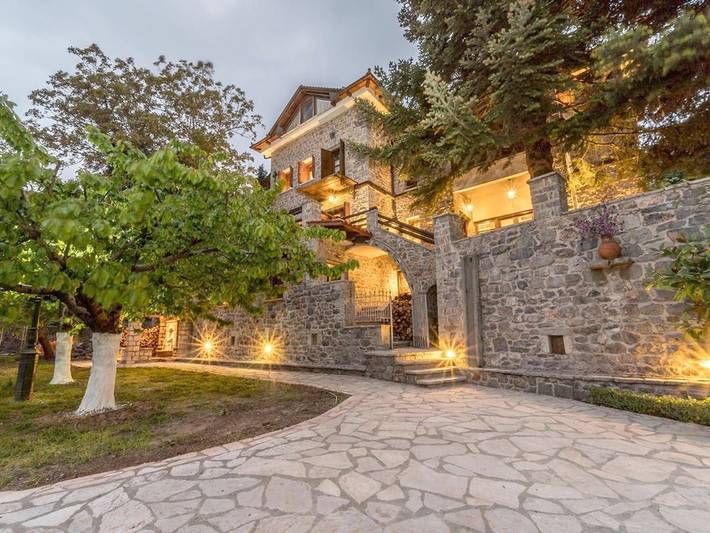 Villa per 3 persone, con Balcone e Terrazza nonché Giardino e Panorama in Delfi