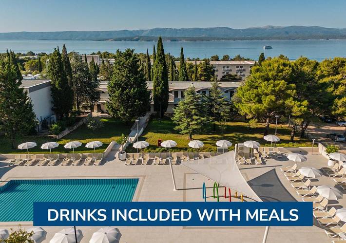Hotel für 2 Personen, mit Ausblick und Garten sowie Pool und Kinderpool in Kroatien