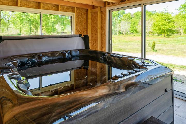 Chambre « Chambre de Laluby » avec jacuzzi et climatisation in ARX, Landes