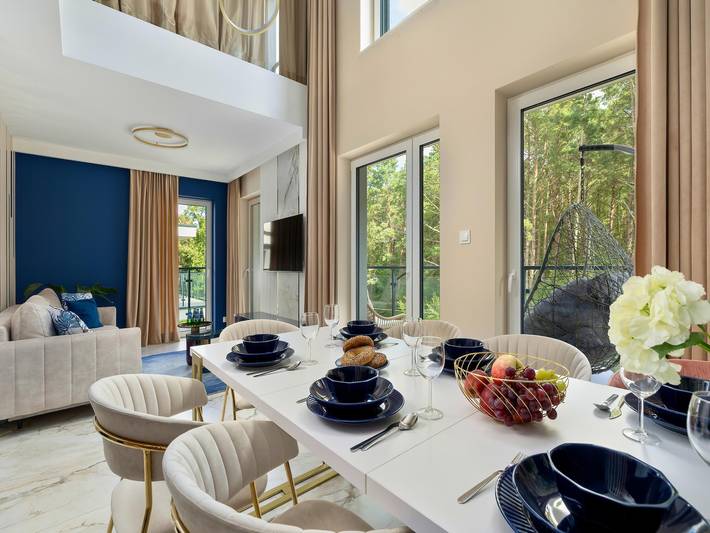 Apartament wakacyjny dla 8 osób, z taras i basen, zwierzęta dozwolone w Pobierowo