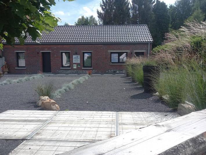 Gîte pour 5 personnes, avec Terrasse ainsi que Jardin et Vue à Jurbise
