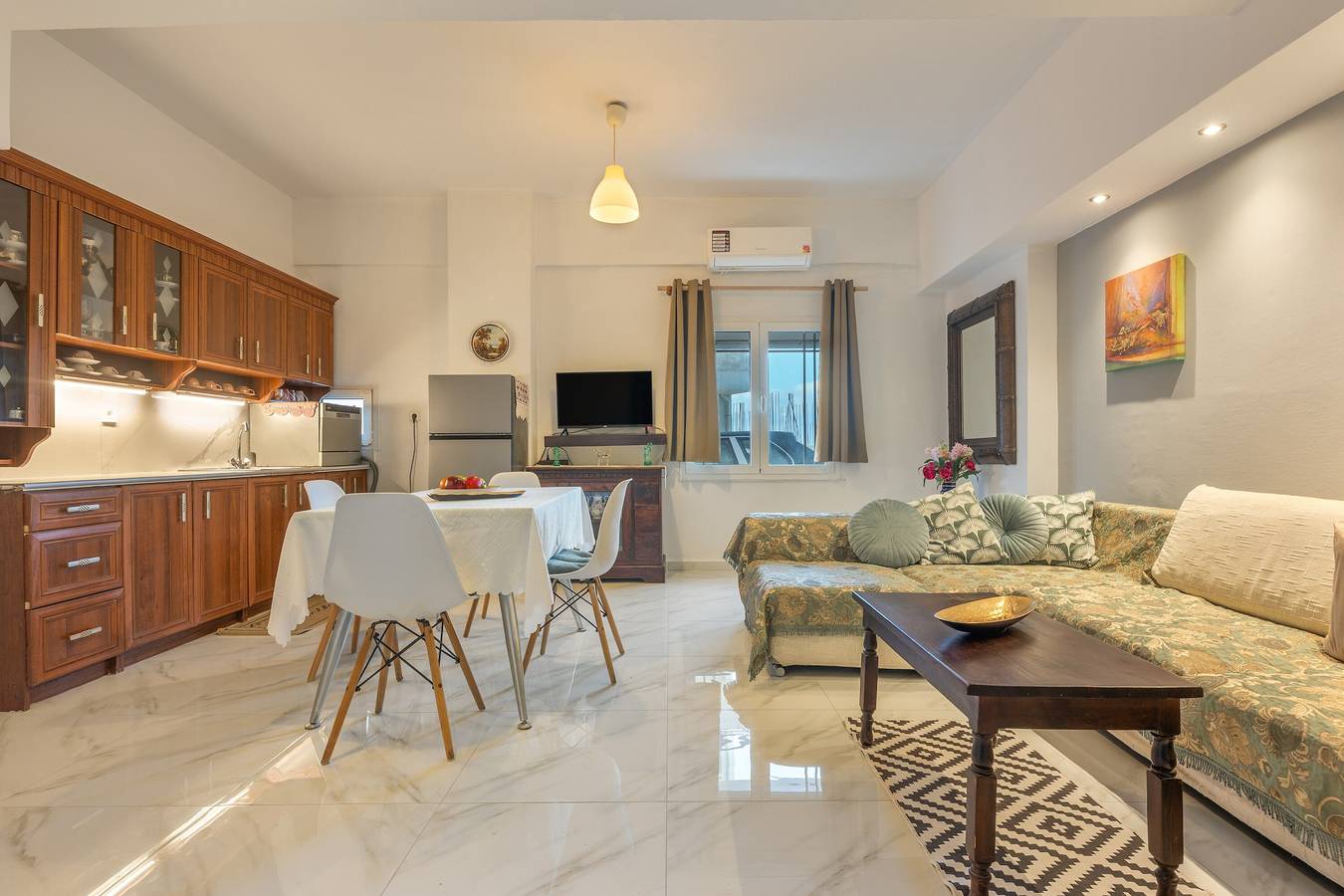 Appartement entier, Appartement 'Olga Studio 1' avec vue sur la mer, Wi-Fi et climatisation in Région d'Iraklio-Héraklion