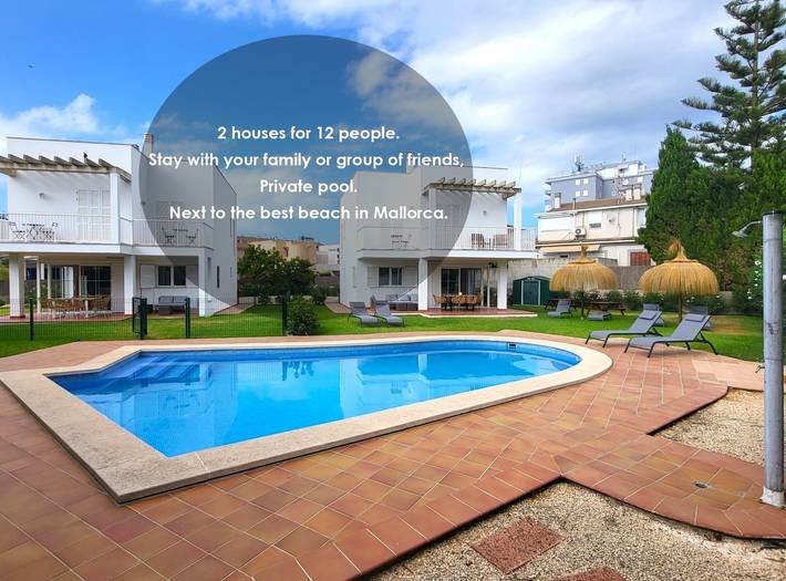 Villa für 12 Personen, mit Balkon in Playa de Muro