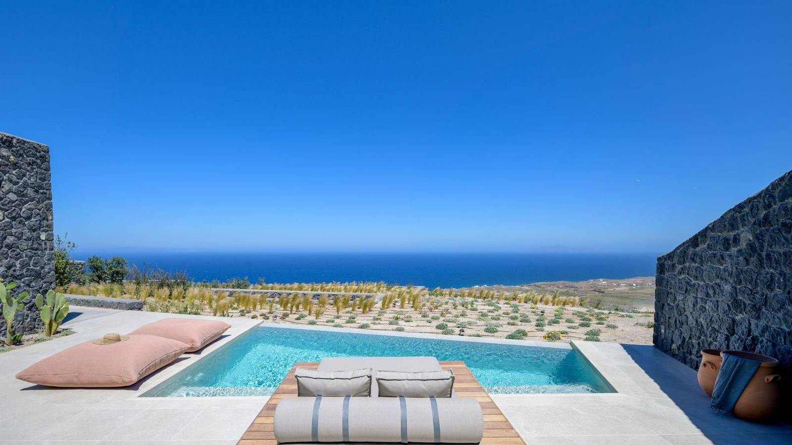 Exquisite Santorini Villa | Villa Corban | 1 Bedroom | Children Older than 7Y are Welcome | Honeymoon Suite with Private Heated Pool | Breathtaking Sea Views | Private Furnished Sun Terrace | Outdoor Dining Area | Imerovigli in Santorini