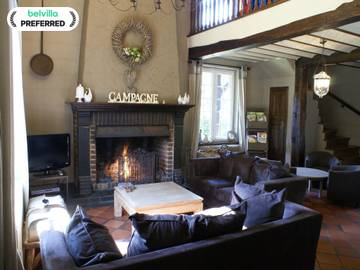 Gîte pour 12 personnes, avec sauna ainsi que jardin et terrasse dans Burnenville