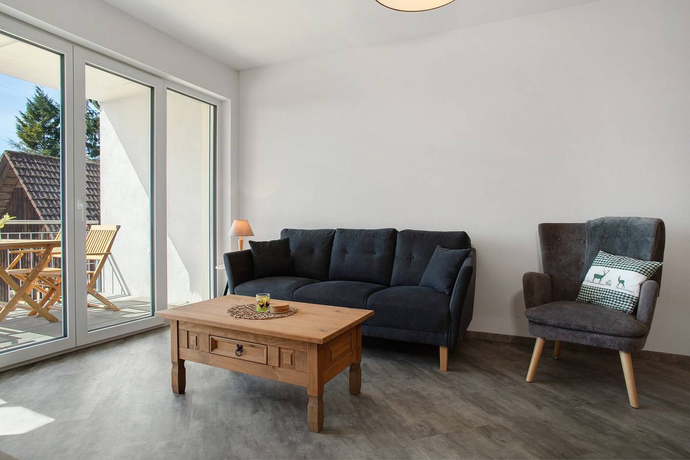 Apartamento entero, Apartamento Landglück Hof Schütterle con balcón privado y vistas al lago in Friedrichshafen, Region Bodensee-Oberschwaben