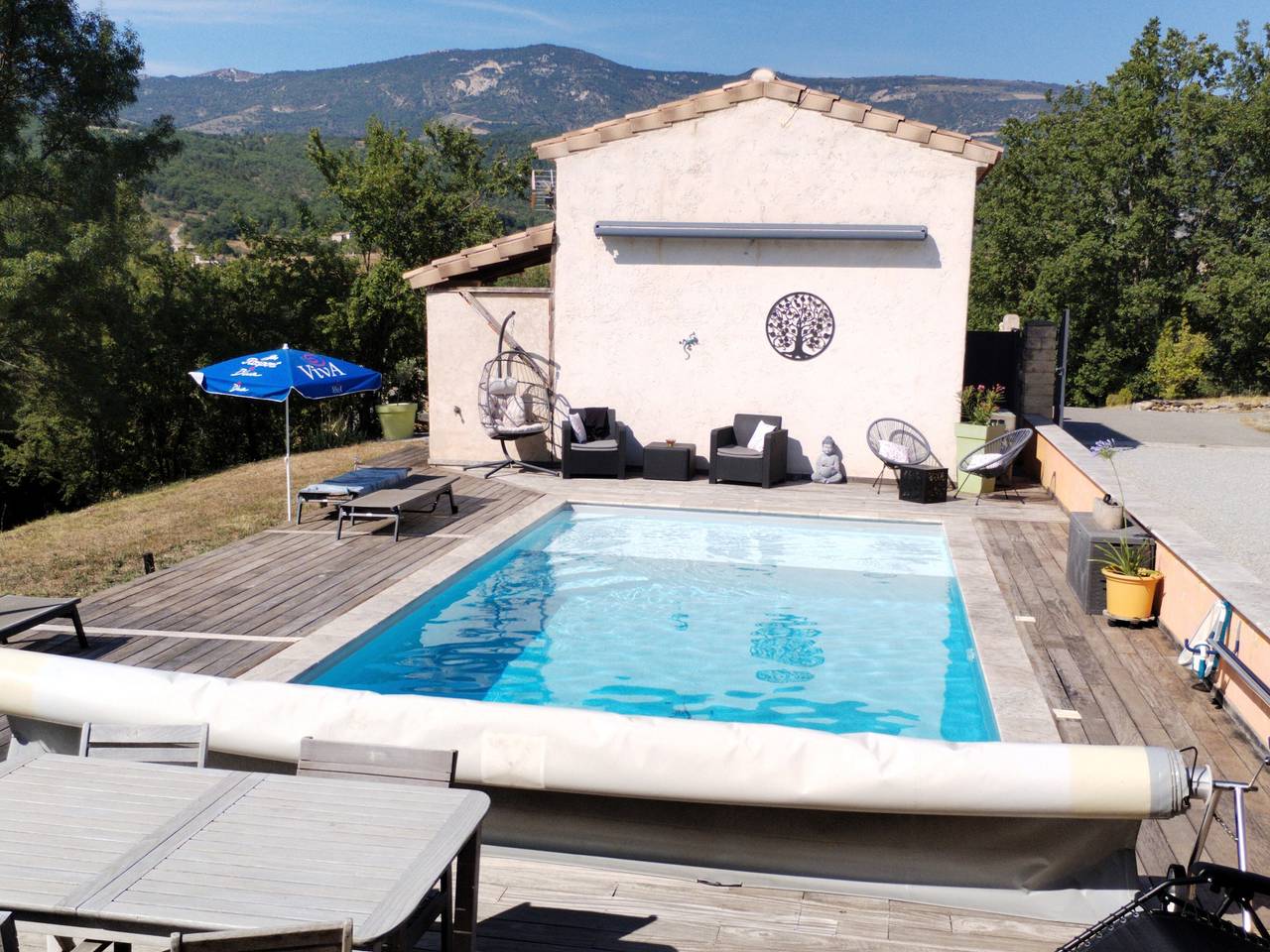 Maison de vacances 'Le Cigalou - Drôme Provençale' avec vue sur la montagne, piscine et Wi-Fi in Sainte-Jalle, Région de nyons