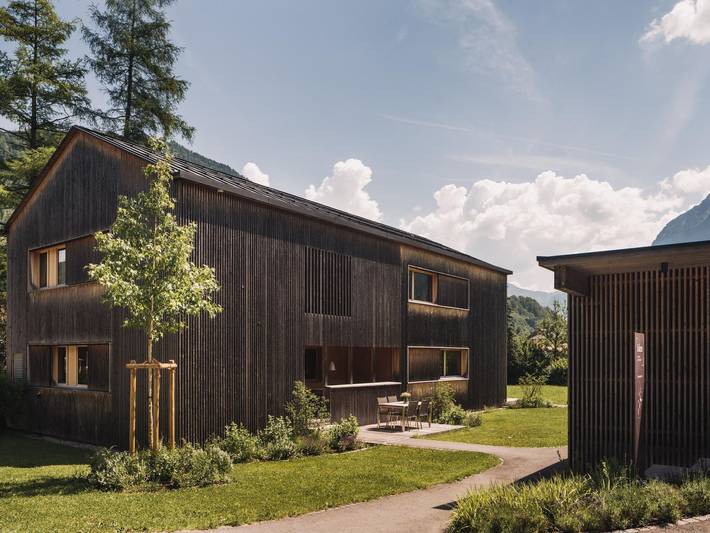 Ferienhaus für 6 Personen, mit Balkon und Terrasse sowie Garten in Mellau