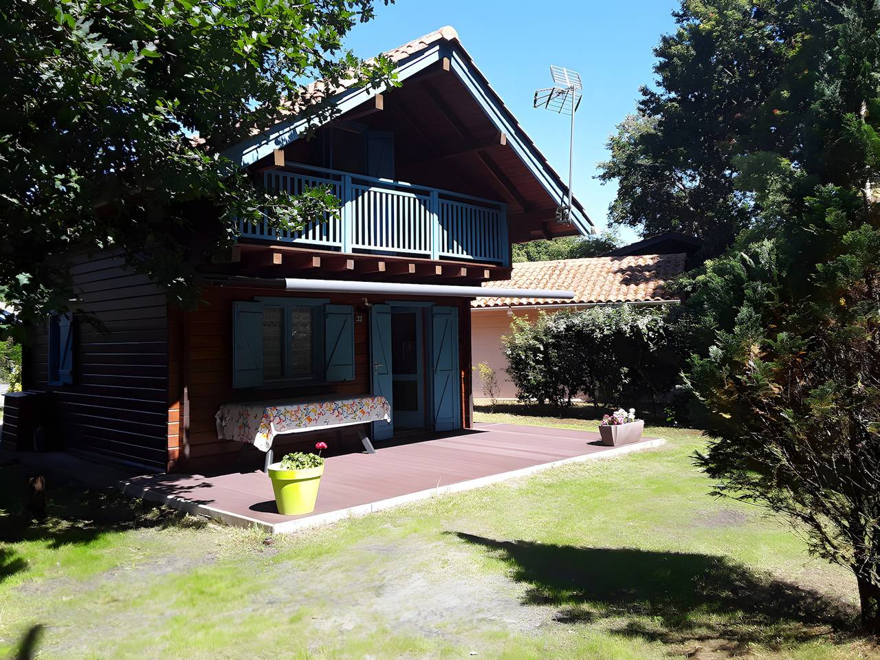Encantadora casa de vacaciones con terraza privada, jardín y aire acondicionado in La Teste-de-Buch, Region de Arcachon