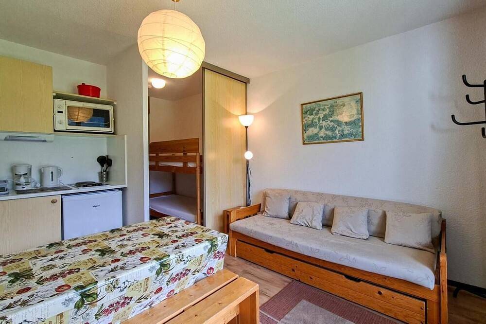 Ganze Wohnung, 50m bis zu den geschäften, 3te Etage, balkon, fernseher, schließfach für die skier, 25m², Flaine in Flaine, Arâches-la-Frasse