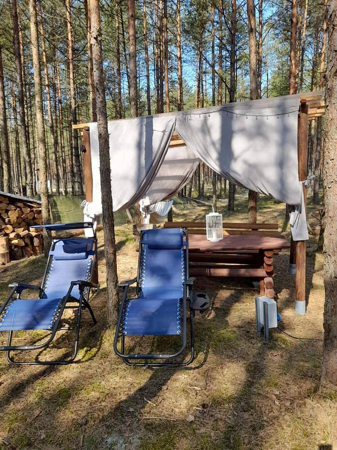 Camping für 2 Personen, mit Terrasse und Garten sowie Sauna und Ausblick in Pommern