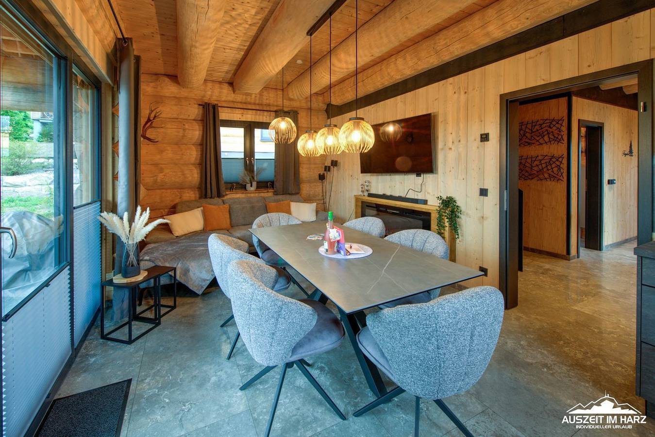 Haus 9 Blockhaus mit 3 Schlafzimmern und Sauna in Braunlage, Harzvorland