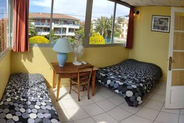 Gîte pour 5 personnes, avec balcon, animaux acceptés dans Plage de Bonne Grace