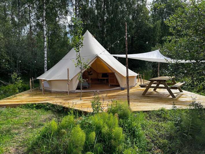 Camping für 4 Personen, mit Garten und Ausblick in Mittelschweden - 2