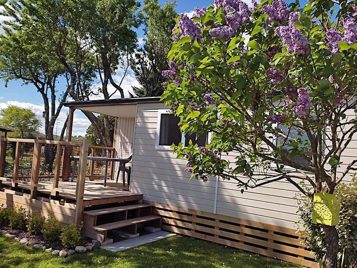 Mobil home pour 4 personnes, avec Piscine