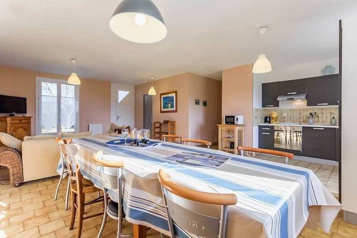 Maison de vacances pour 8 personnes, avec jardin à Mesquer