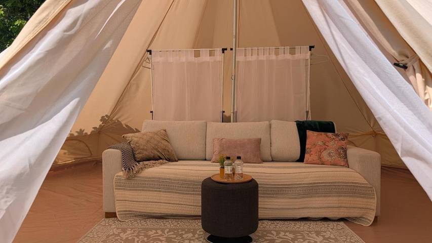 Camping para 2 personas, con Jardín además de Sauna y Vistas en Finlandia
