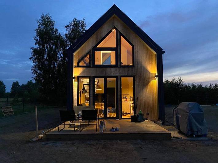Willa dla 6 osób, z Balkon i Jacuzzi oraz Taras i Ogród na Mazury