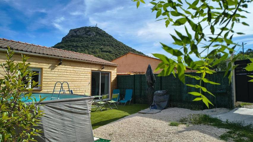 Maison de vacances pour 6 personnes, avec jardin ainsi que piscine et vue