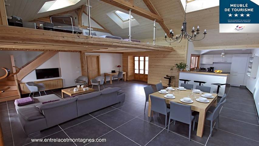 Appartement de vacances pour 10 personnes, avec jardin et balcon