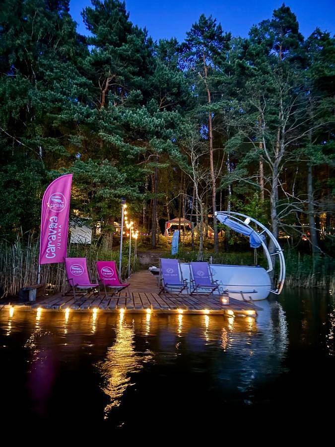 Camping für 2 Personen, mit Terrasse und Seeblick in Ermland-Masuren - 4