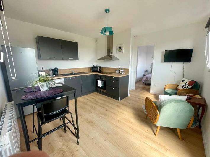 Location de vacances pour 2 personnes, avec Terrasse ainsi que Jardin et Vue à Locmaria-Plouzané
