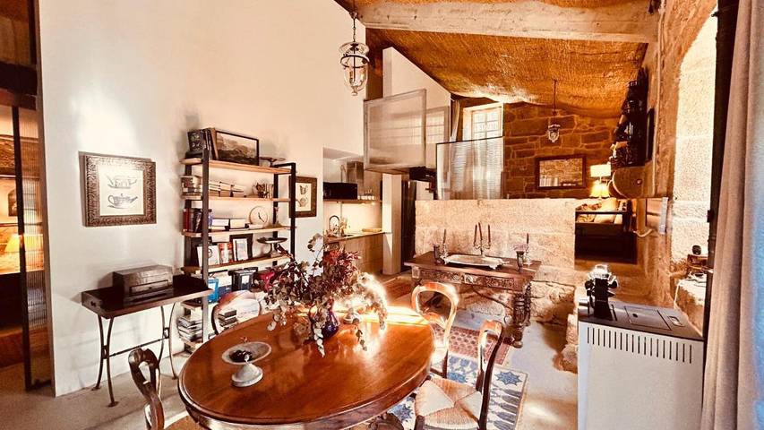 Chalet para 8 personas, con piscina además de jardín y vistas en Barbanza