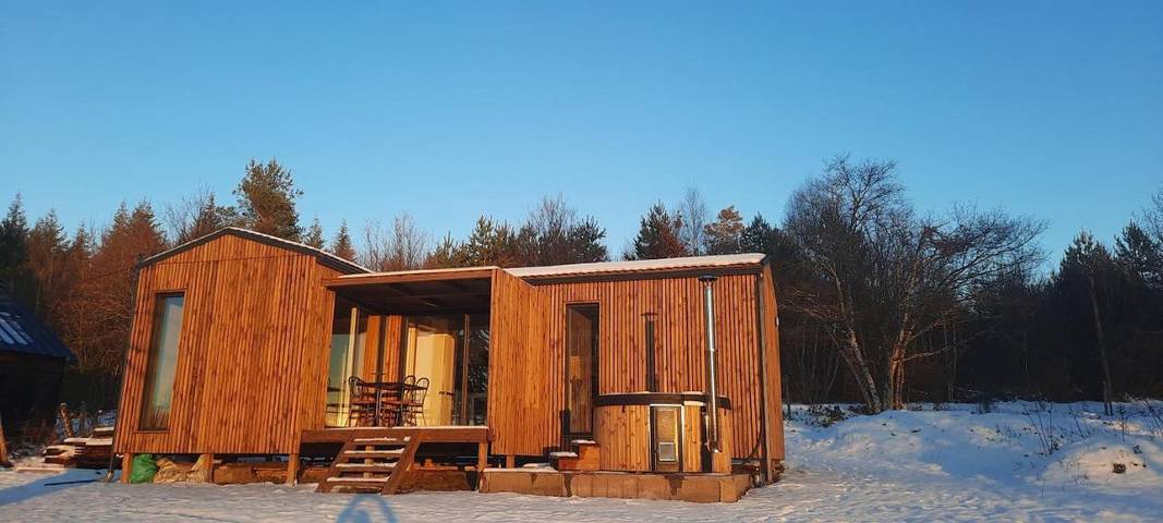 Lodge pour 4 personnes, avec Terrasse et Vue
