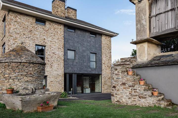 Casa rural para 4 personas, con jardín y vistas en Barreiros