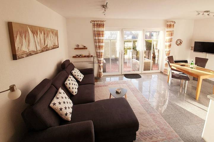 Ferienwohnung für 3 Personen, mit Terrasse in Norddeich Mole
