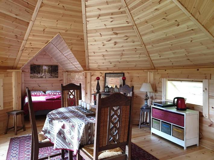 Tente pour 4 personnes, avec jacuzzi et jardin, animaux acceptés dans les Vosges - 2