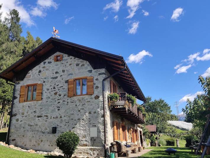 Chalet per 6 persone, con giardino e panorama, con animali domestici sulle Dolomiti