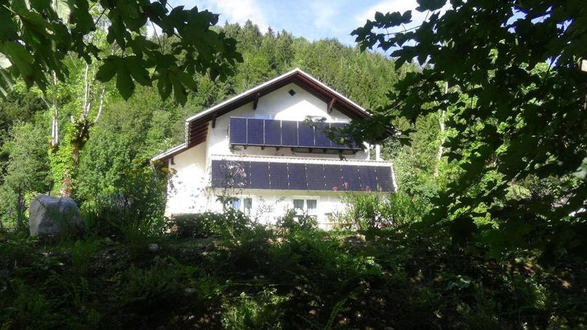 Ferienwohnung für 5 Personen, mit Garten und Sauna sowie Ausblick