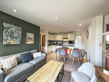 Gîte pour 4 personnes, avec terrasse dans Plage de Beaumer