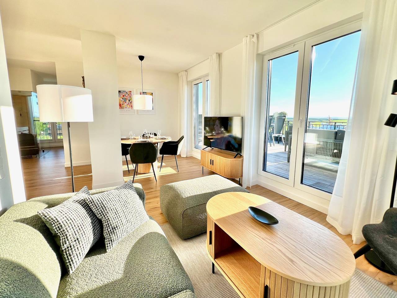 Ganze Wohnung, Pellworm living - Ferienwohnung mit privater Sauna und Panoramablick in Tammensiel, Pellworm