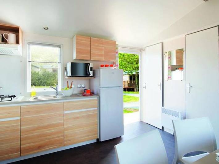 Flower Camping Provence Vallée - Mobilheim 6 personen - Mh3 Family Komfort + (Klimaanlage) in Manosque, Regionaler Naturpark Luberon