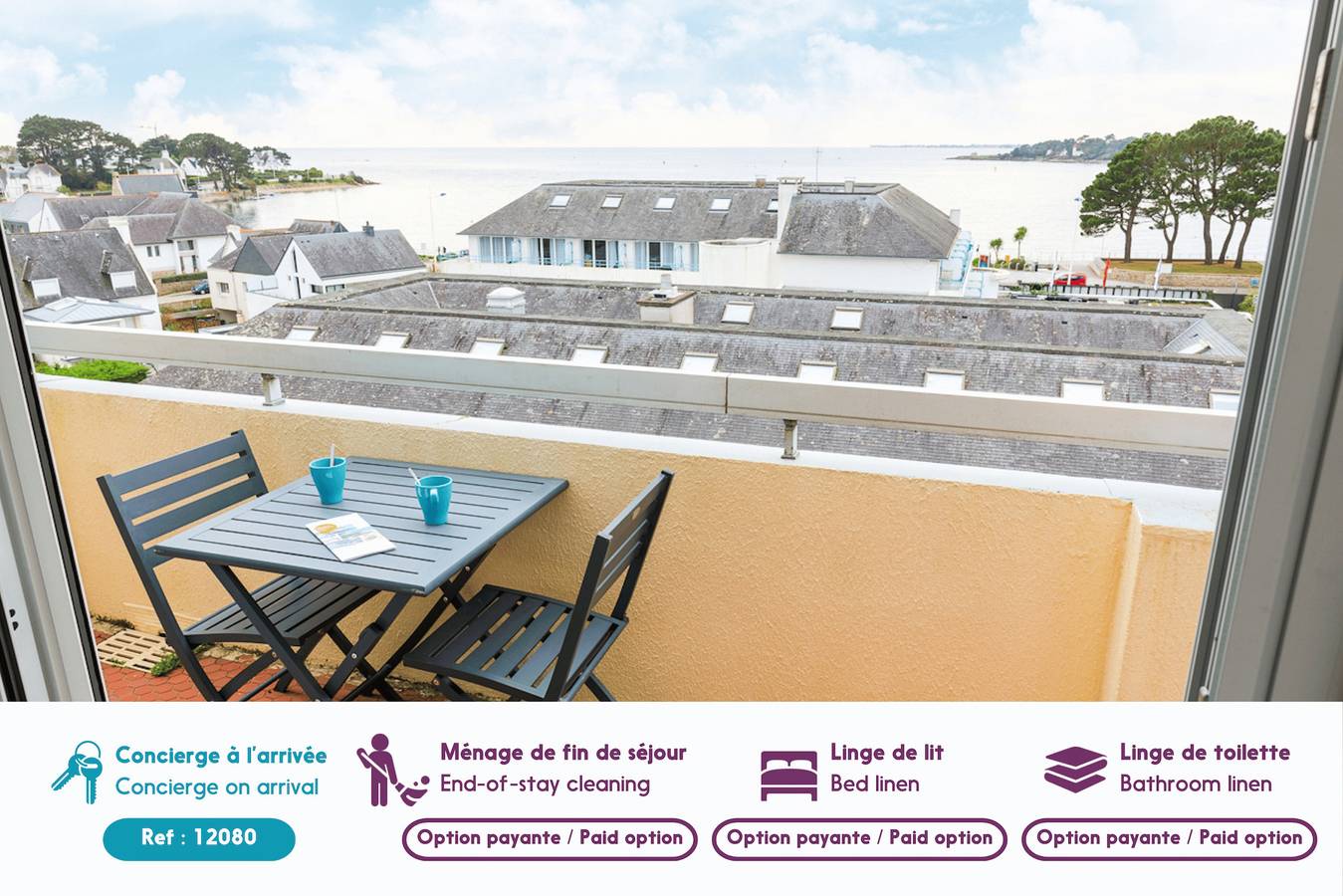 Ganze Wohnung, Wöhnung für 4 mit Meerblick, Bénodet in Bénodet, Quimper und Umgebung