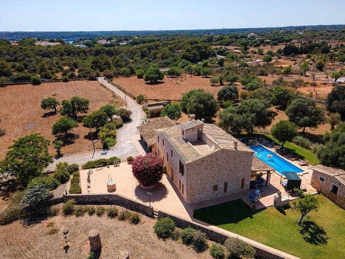 Finca für 10 Personen, mit Terrasse und Garten sowie Pool, mit Haustier in Portopetro - 3