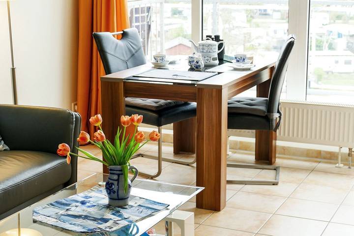 Ferienwohnung für 2 Personen, mit Balkon und Terrasse sowie Ausblick in Cuxland - 4