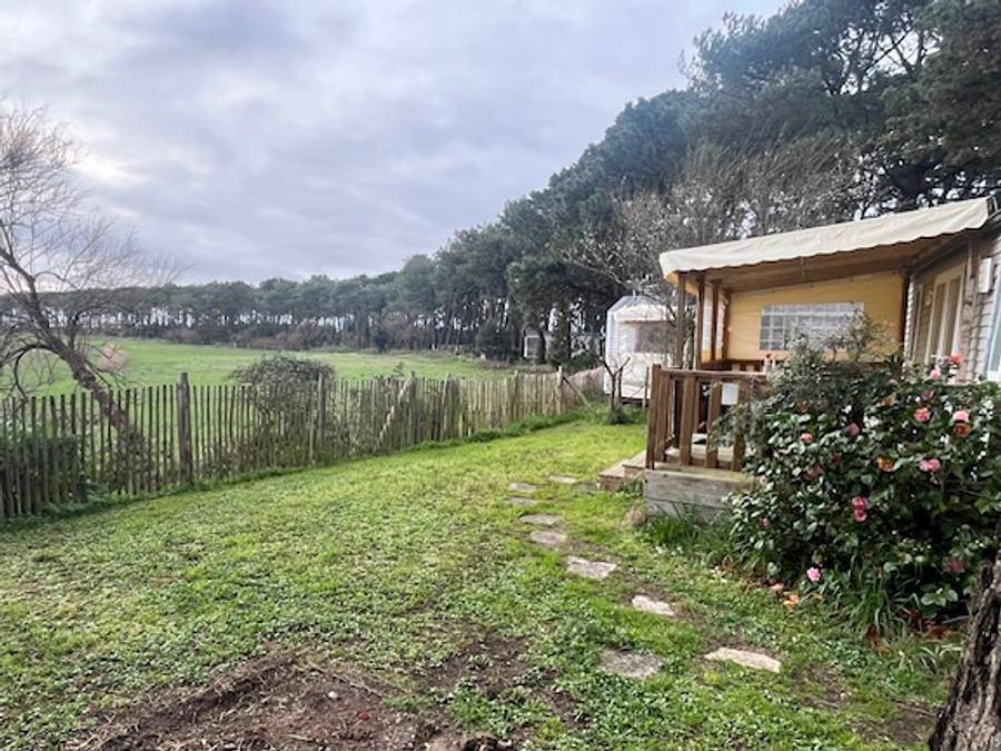 Camping Ushuaïa Villages L'estuaire - Mobilheim 6 personen - Mobilheim Confort plus - 33m² - 3 Schlafzimmer - überdachte Terrasse in Paimbœuf, Loire-Tal