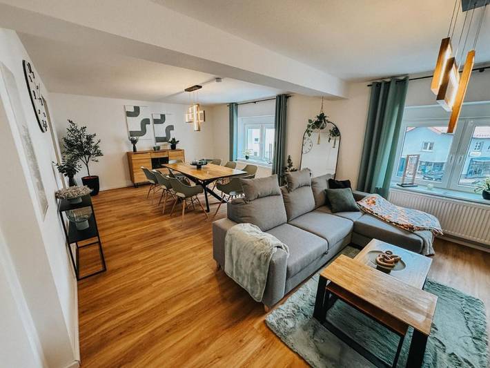 Ferienwohnung für 4 Personen, mit Balkon und Terrasse sowie Sauna