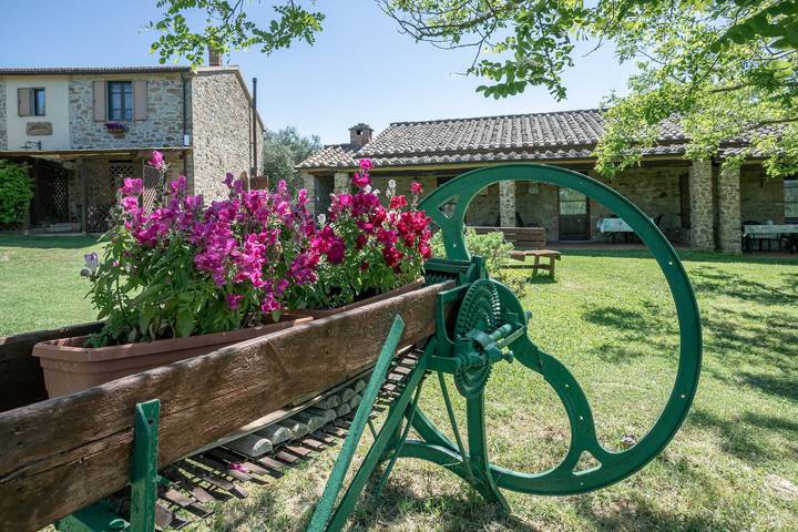 Appartamento Melograno con terrazza, piscina condivisa e Wi-Fi in Magliano in Toscana, Provincia di Grosseto