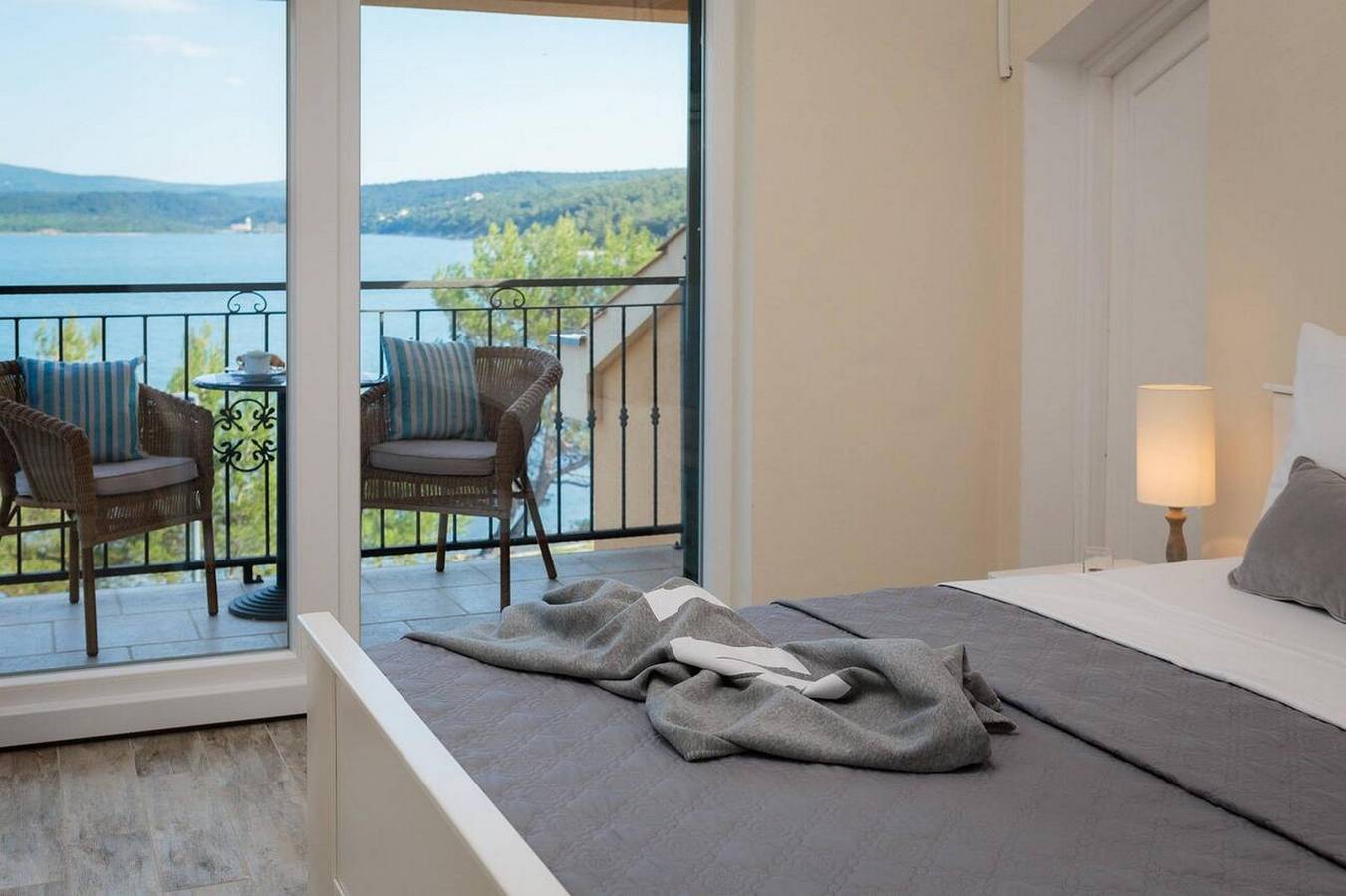 Seafront Villa Noah with heated pool  in Pridraga, Donji Karin