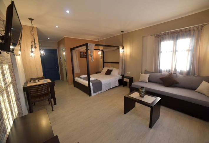 Apartamento para 3 personas, con jardín y vistas en Lesbos