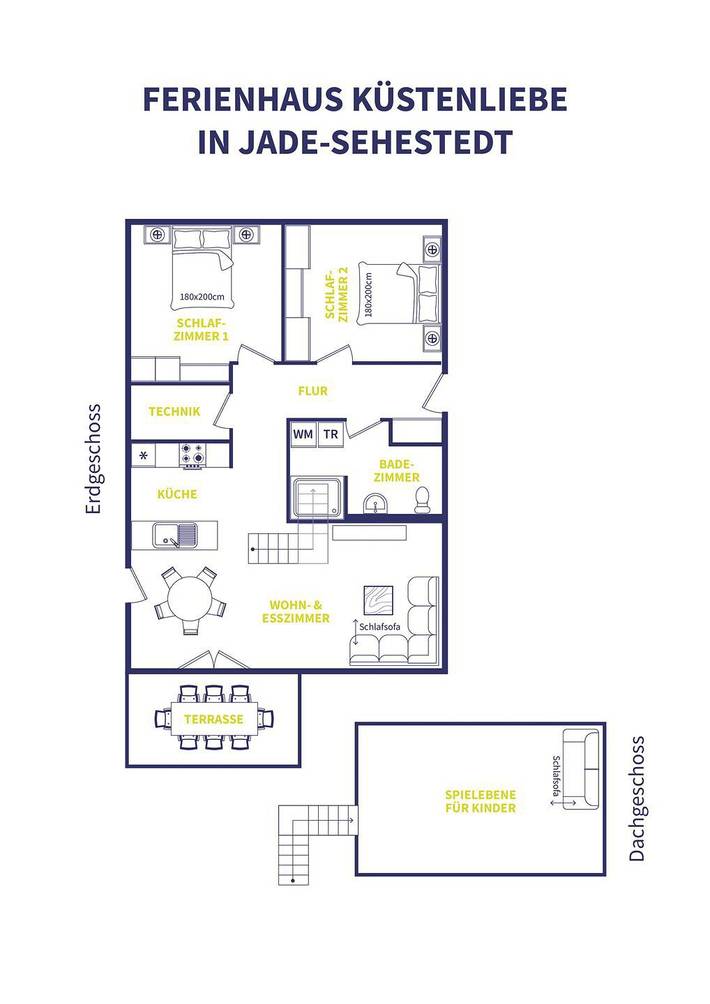 Ferienhaus für 6 Personen, mit Garten und Pool sowie Ausblick und Sauna, mit Haustier in Jade - 2