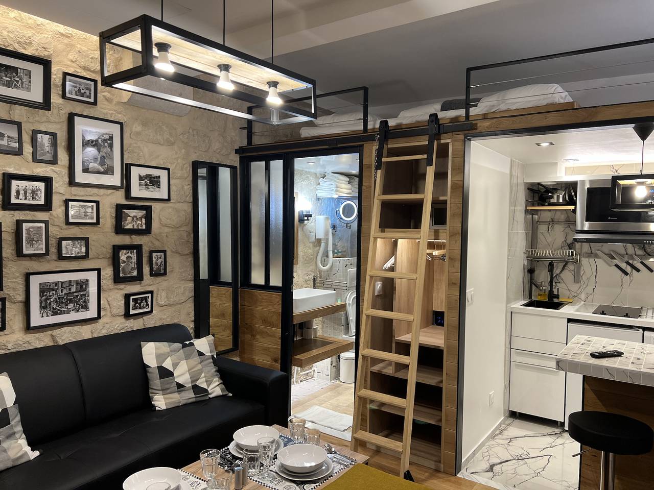 Cały apartament, Loft Jaures in Paryż, Île-de-France