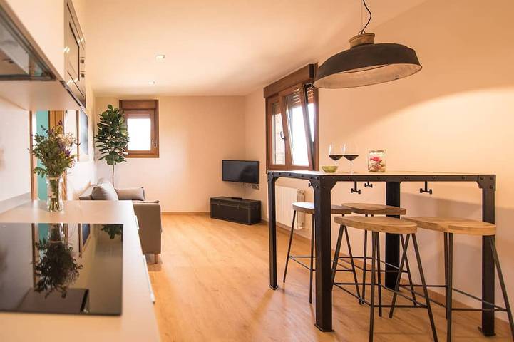 Ganze Wohnung, Rural apartment with sea views in Mungia, Bizkaia