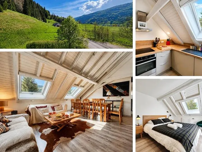 Apartamento de vacaciones para 8 personas, con jardín y vistas - 1