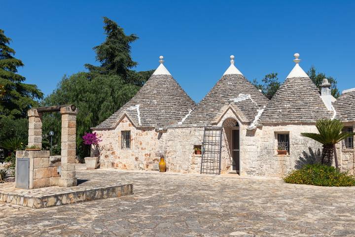 Trullo für 5 Personen, mit Garten