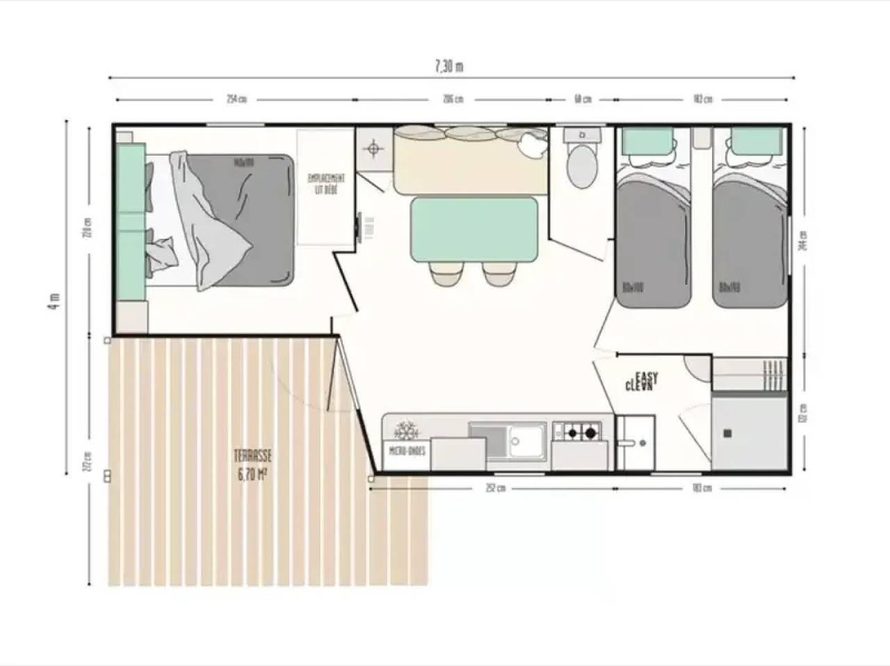 Zecamping 3* animaux acceptés locatif Tv clim 23m2 4 pers in Gex